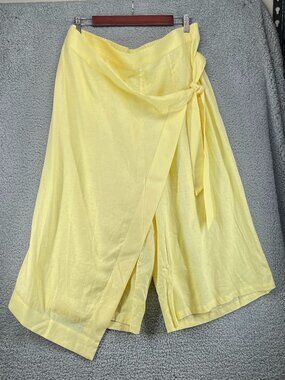 NWT Universal Standard Villa Linen Wrap Culotte Pants Wide Leg XL 14/16
